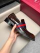 Gucci Man Dark Brown Calfskin Business Leather Shoes 042887 (6)_th.jpg